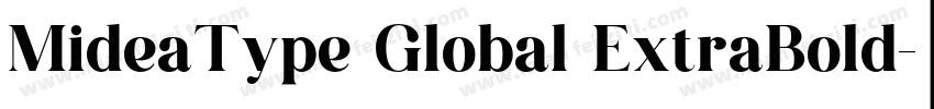 MideaType Global ExtraBold字体转换